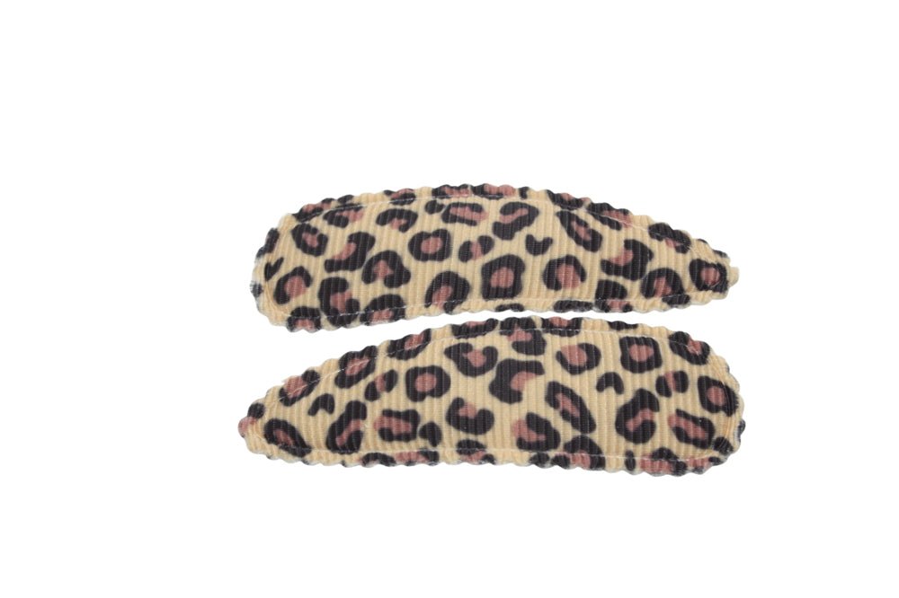 Haarspeldjes bruin/zwart panter - Staartjes en Strikjes