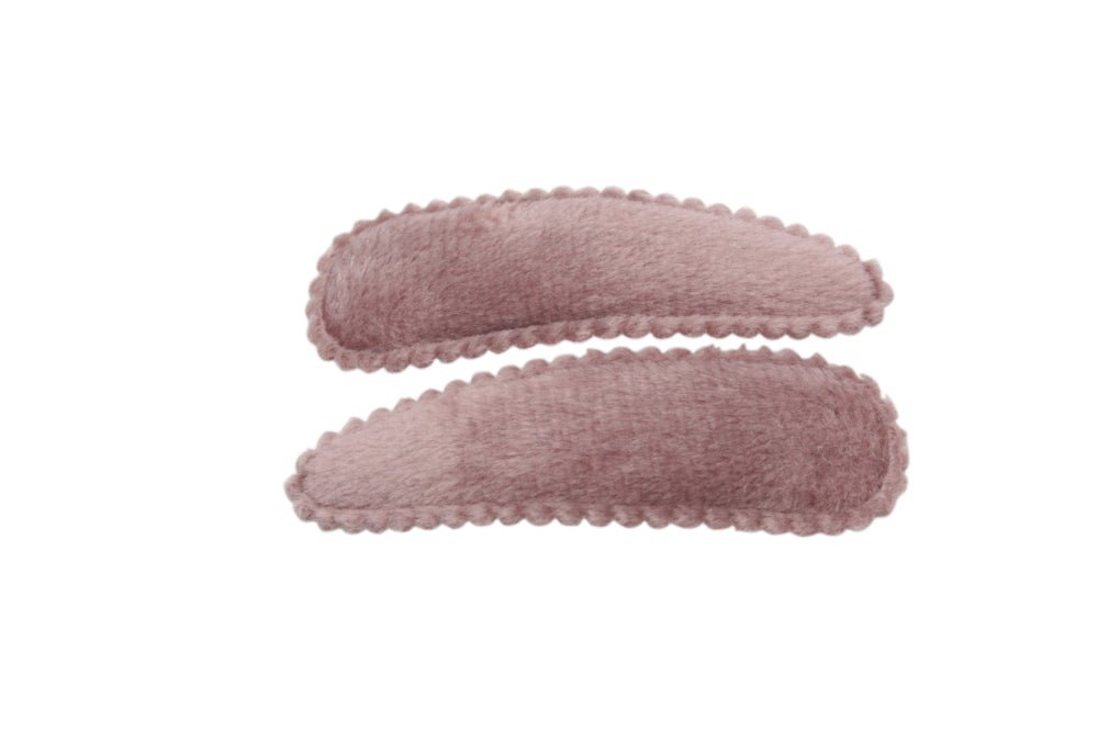 Haarspeldjes veloers antique mauve - Staartjes en Strikjes