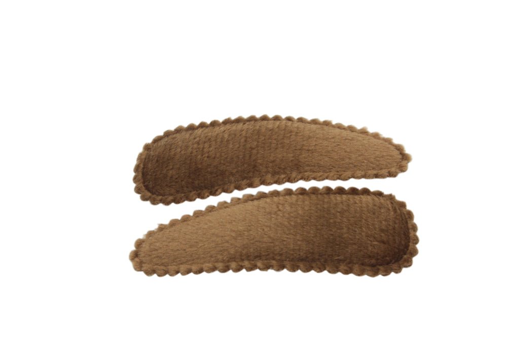 Haarspeldjes veloers turftan bruin - Staartjes en Strikjes