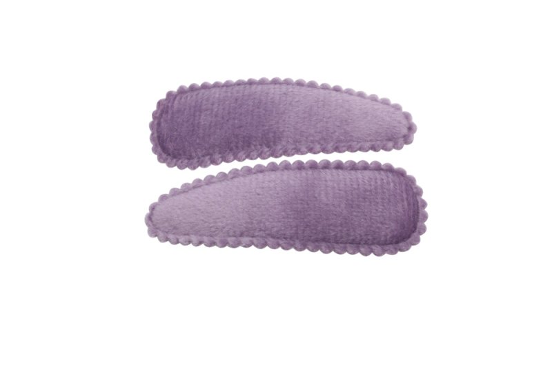 Haarspeldjes velours paars - Staartjes en Strikjes