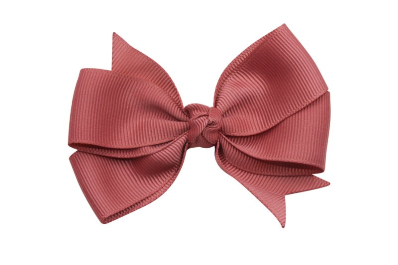 Haarstrik groot cinnabar rood stijl 2 - Staartjes en Strikjes