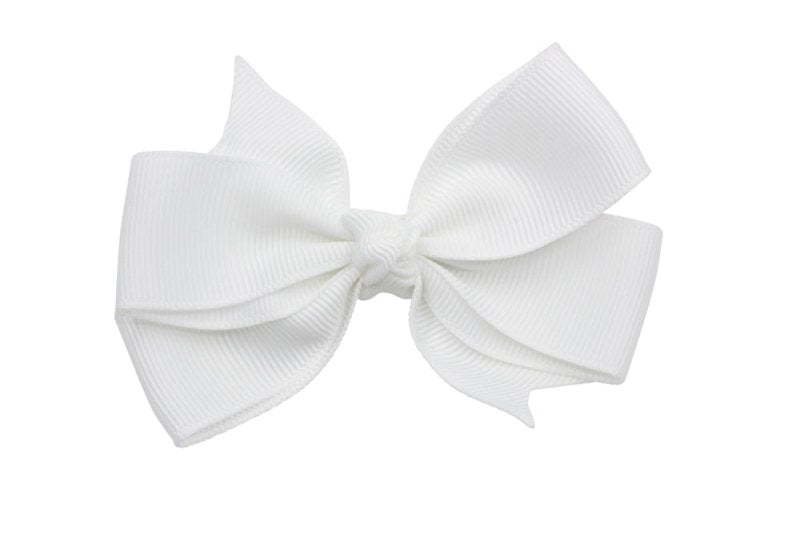 Haarstrik groot wit stijl 2 - Staartjes en Strikjes