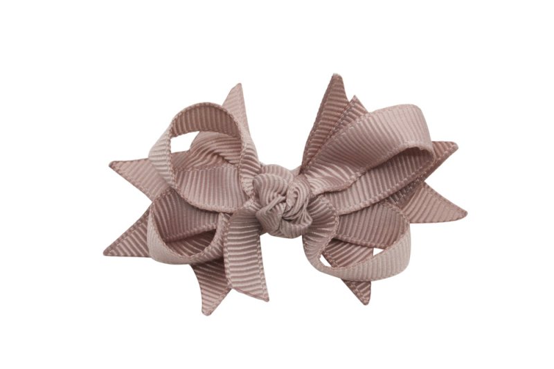 Haarstrikje 5 cm. ginger snap bruin - Staartjes en Strikjes