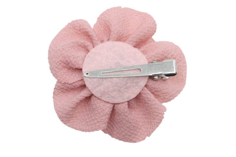 Klein haarbloemetje oud roze - Staartjes en Strikjes