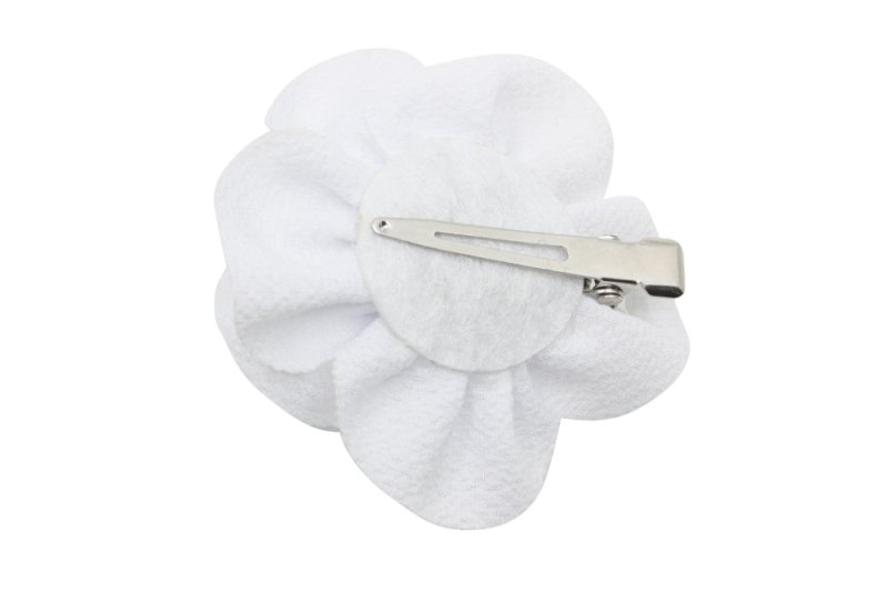 Klein haarbloemetje wit - Staartjes en Strikjes