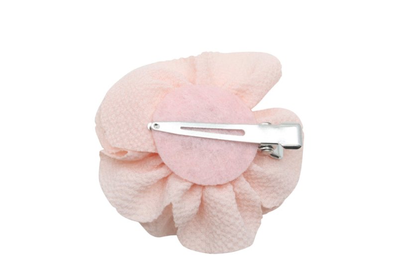 Klein haarbloemetje zacht roze - Staartjes en Strikjes