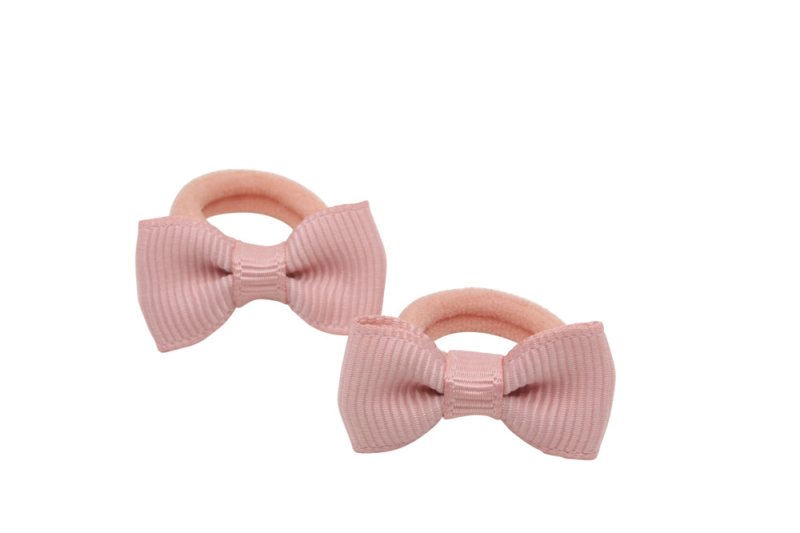 Kleine elastiekjes met mini strikjes sweet nectar - Staartjes en Strikjes