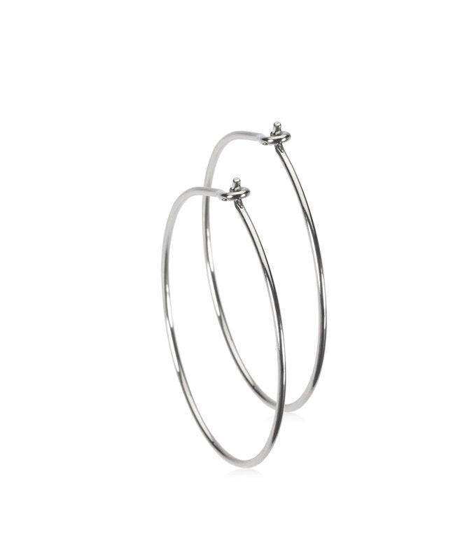 Oorbellen Blomdahl titanium oorringen groot 25 mm. - Staartjes en Strikjes