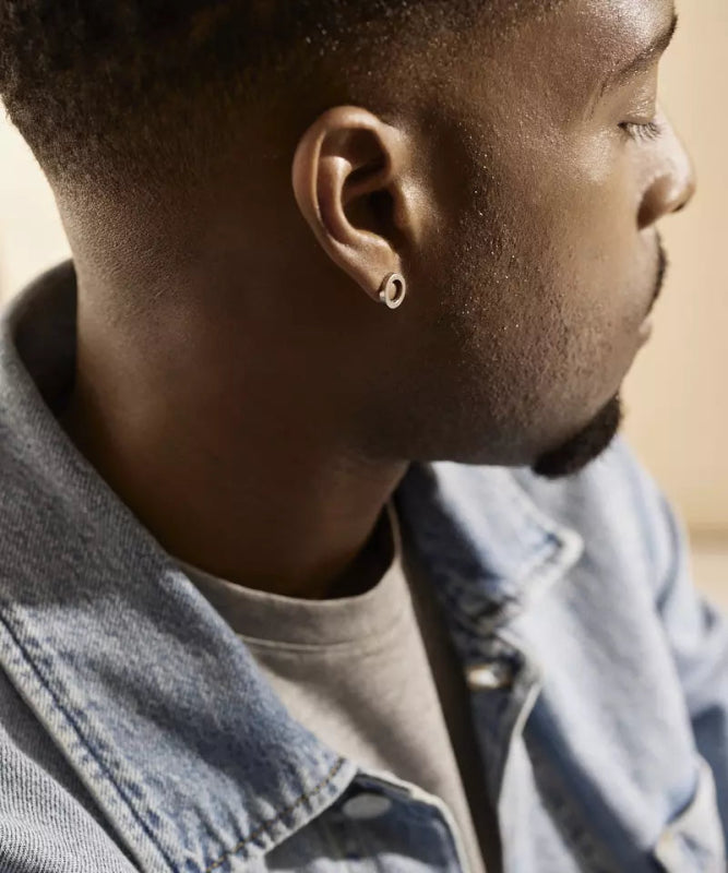 Oorbellen Blomdahl titanum rondje open (incl. achterkantjes) - Staartjes en Strikjes