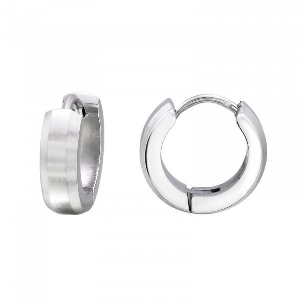 Oorbellen chirurgisch staal creolen zilverkleurig 4 mm. - Staartjes en Strikjes