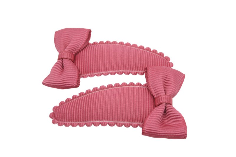 Peuter/kleuter haarspeldjes met strikjes colonial rose - Staartjes en Strikjes