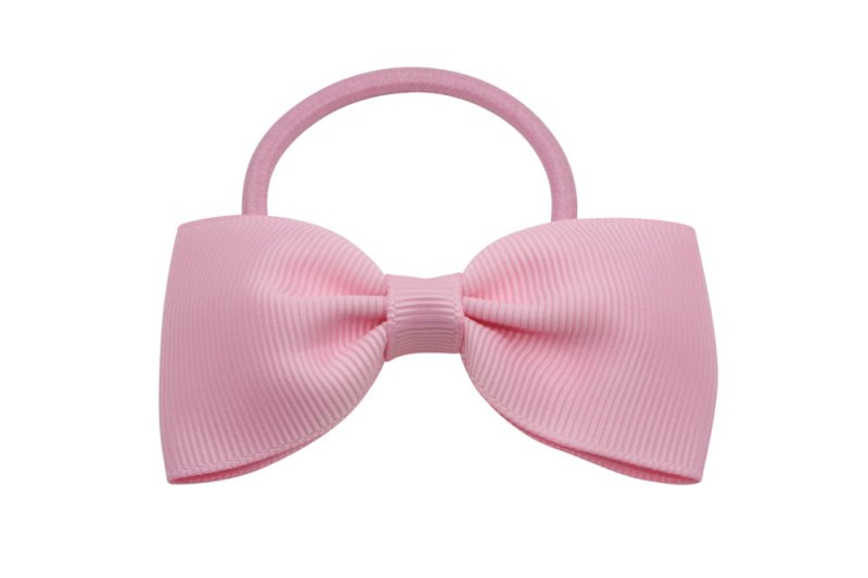 Vlinder haarstrik elastiek rose pink - Staartjes en Strikjes