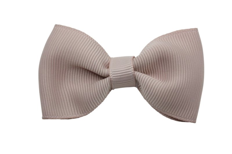 Vlinder haarstrik vanille op alligatorspeldje zonder tandjes - Staartjes en Strikjes