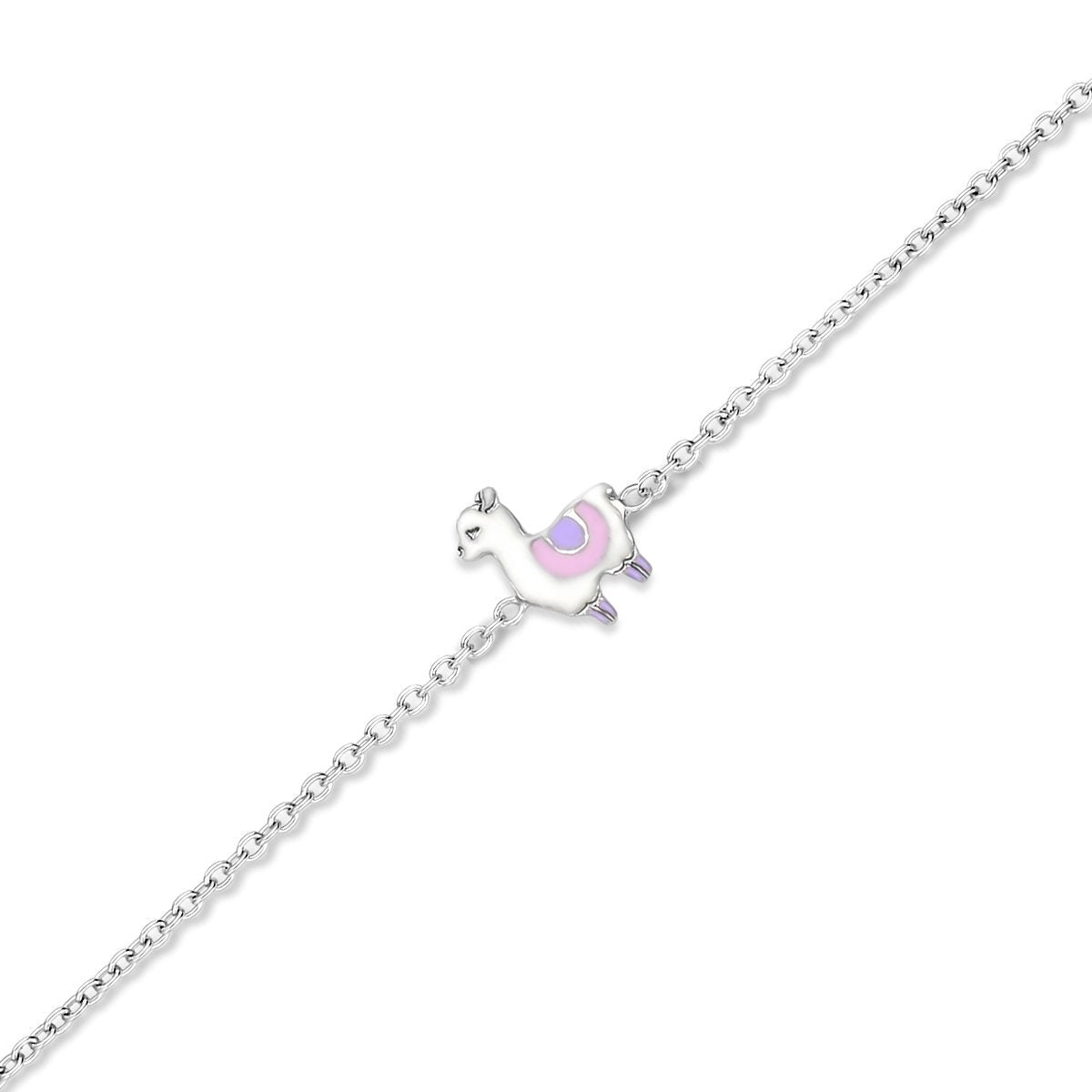 Zilveren armbandje verstelbaar alpaca Naiomy Princess - Staartjes en Strikjes