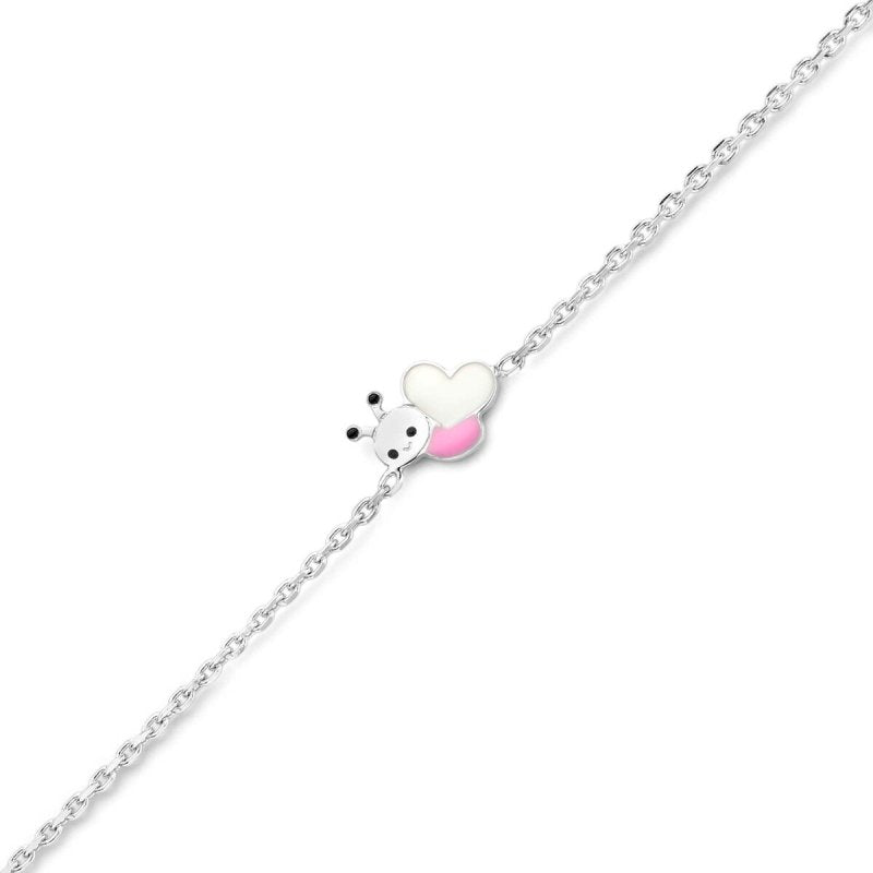 Zilveren armbandje verstelbaar vlindertje Naiomy Princess - Staartjes en Strikjes