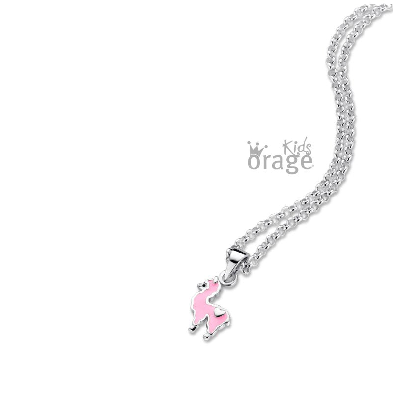 Zilveren ketting Lama Orage kids - Staartjes en Strikjes