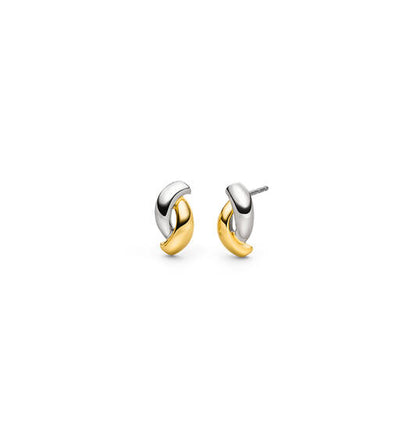 Titan-Ohrringe Boccia gold-/silberfarben Twist