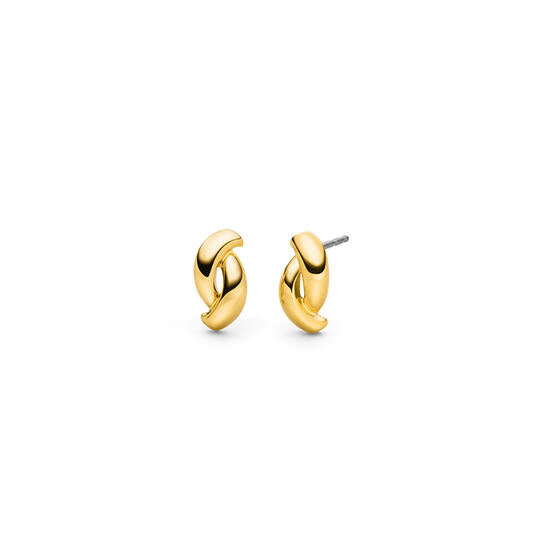 Titan-Ohrringe Boccia goldfarben Twist