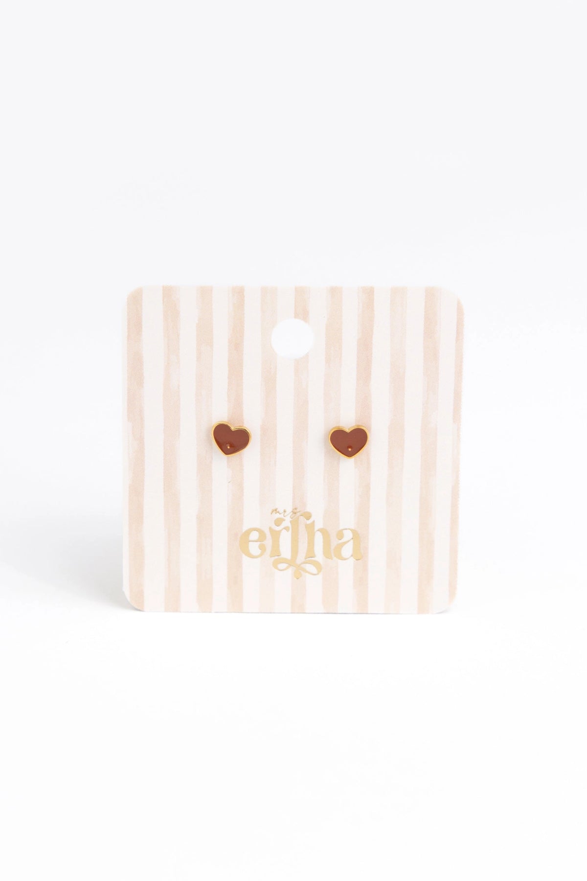 Hypoallergene kinderoorbellen goldplated Tiny Heart | schroefsluiting