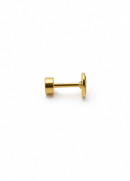 Hypoallergene kinderoorbellen goldplated Mini Butterfly | schroefsluiting