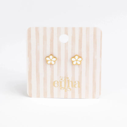 Hypoallergene kinderoorbellen goldplated Pure Petal | schroefsluiting