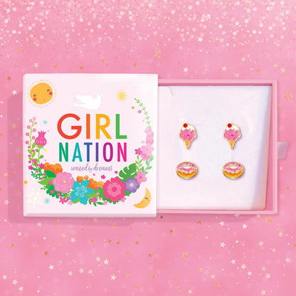 Hypoallergene kinderoorbellen cadeausetje Sprinkles &amp; Scoops