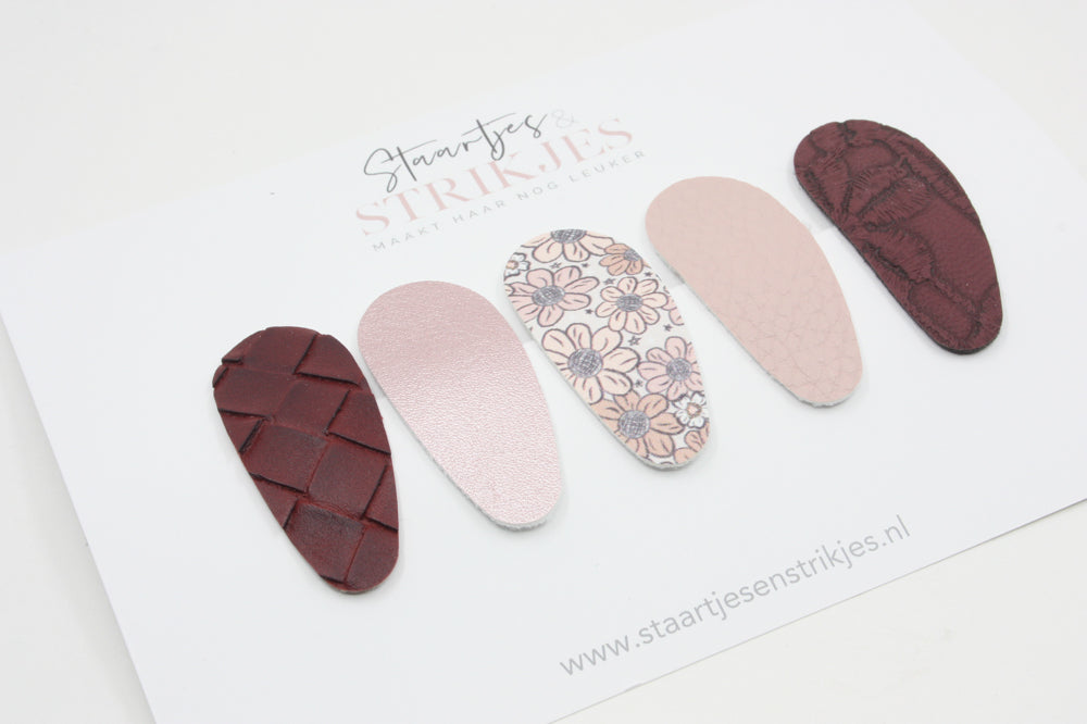 Set of 5 toddler/preschool hair clips Fara