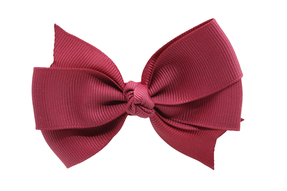 Hair bow large rose wood style 2