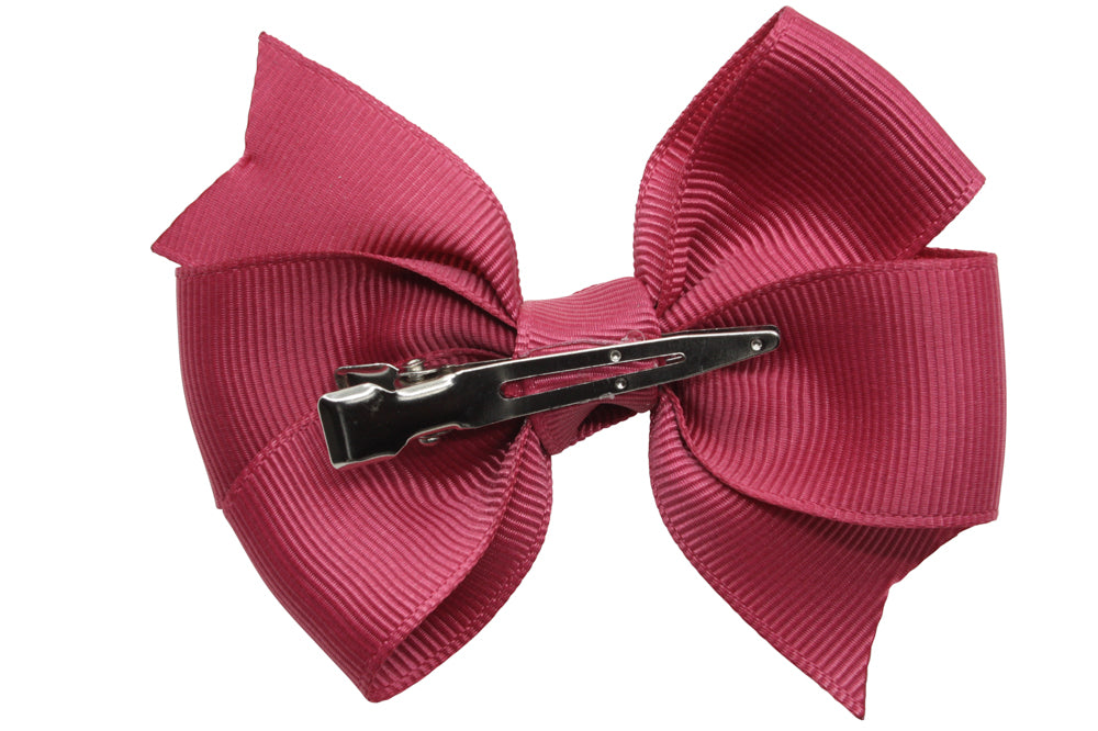 Hair bow large rose wood style 1