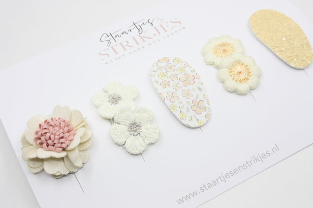 Set of 5 anti-slip baby hair clips Nova