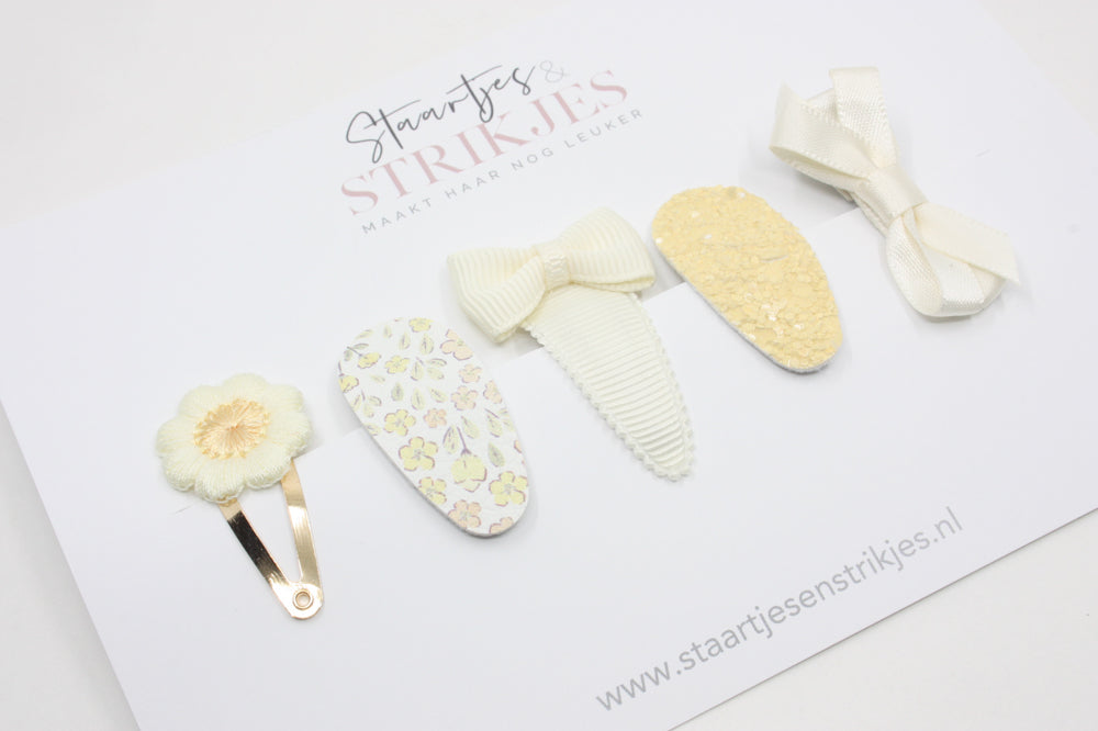 Cadeausetje babyhaarspeldjes Charlotte