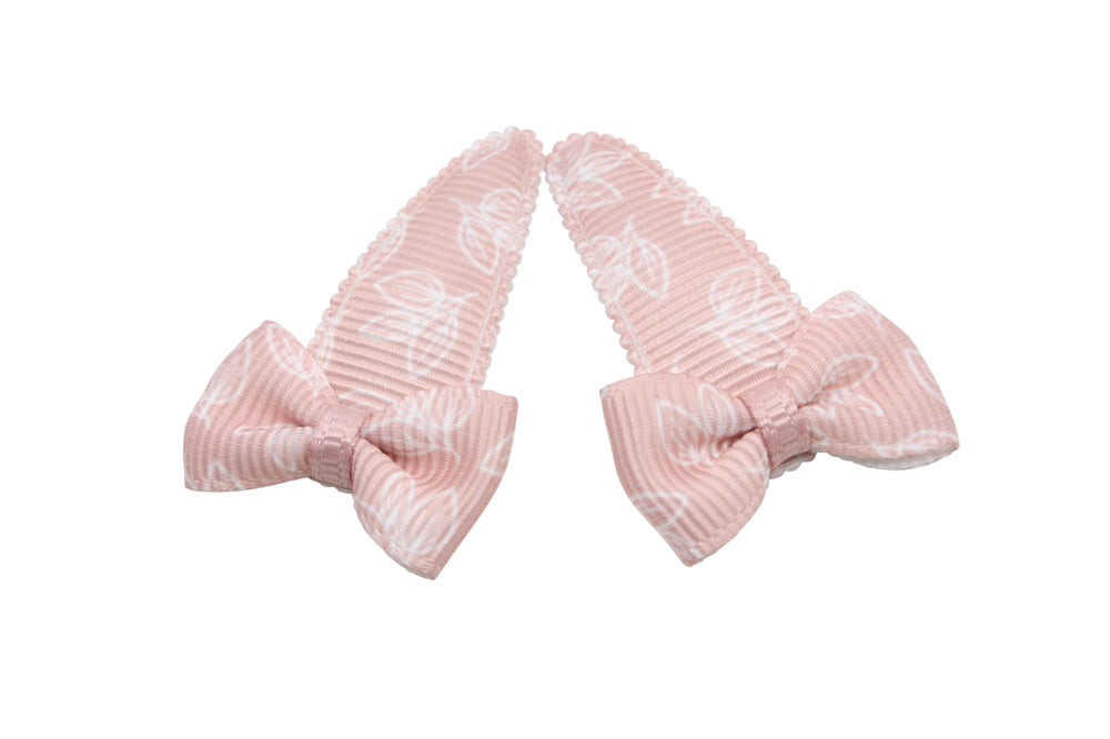 Baby haarspeldjes met strikjes - Sweet Nectar blaadjes