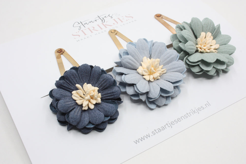 Set of flower hair clips Arieke
