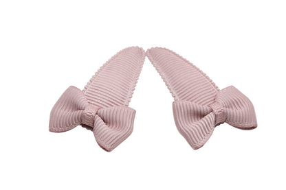 Baby-Haarspangen mit Schleifen - Antique Mauve