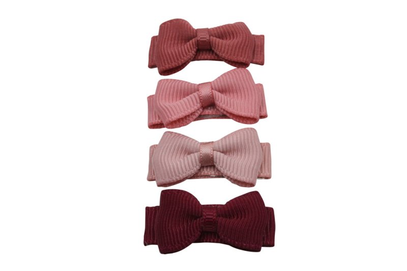 Baby haarspeldjes lint strikjes setje Jasmijn - Staartjes en Strikjes