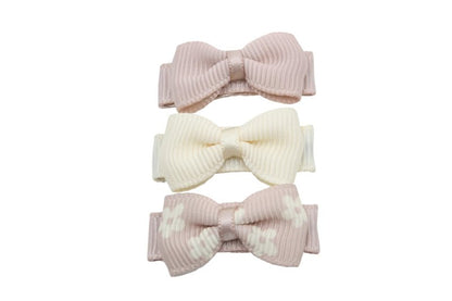 Baby haarspeldjes lint strikjes setje Lilly - Staartjes en Strikjes