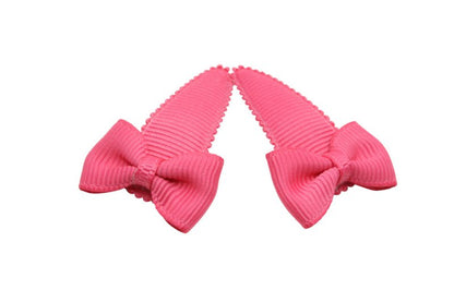 Baby haarspeldjes met strikjes - camelia rose - Staartjes en Strikjes