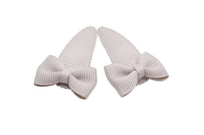 Baby haarspeldjes met strikjes - carmandy beige - Staartjes en Strikjes