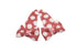 Baby haarspeldjes met strikjes - Cinnabar rood gebloemd - Staartjes en Strikjes