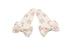 Baby haarspeldjes met strikjes - Creme met sweet nectar bloemetjes - Staartjes en Strikjes