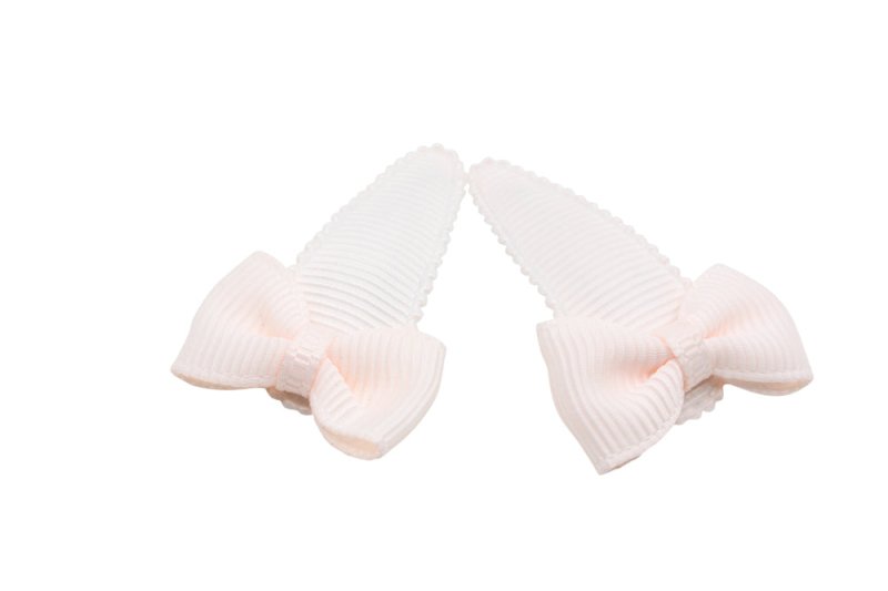 Baby haarspeldjes met strikjes - sideshow rose - Staartjes en Strikjes