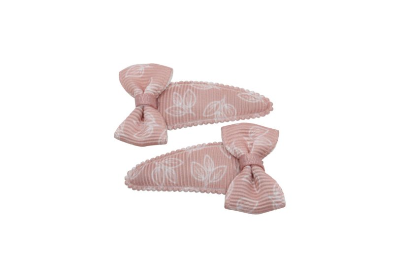 Baby haarspeldjes met strikjes - Sweet Nectar blaadjes - Staartjes en Strikjes