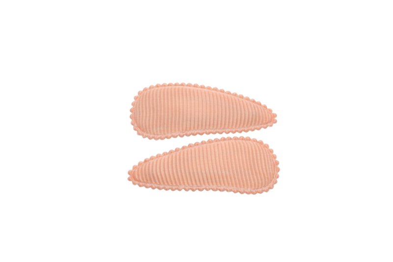 Baby haarspeldjes zalm - Staartjes en Strikjes