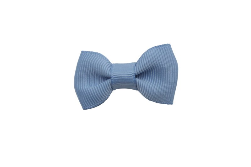 Baby/peuter haarstrikje klein zacht blauw - Staartjes en Strikjes