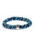 Banditz Beadz armband/haarelastiek - Blue Mix - Staartjes en Strikjes
