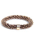 Banditz Beadz armband/haarelastiek - Chocolat Brown - Staartjes en Strikjes