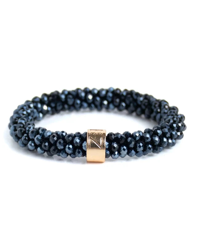 Banditz Beadz armband/haarelastiek - Dark Grey - Staartjes en Strikjes