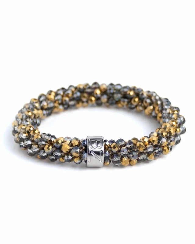 Banditz Beadz armband/haarelastiek - Golden Silvery - Staartjes en Strikjes
