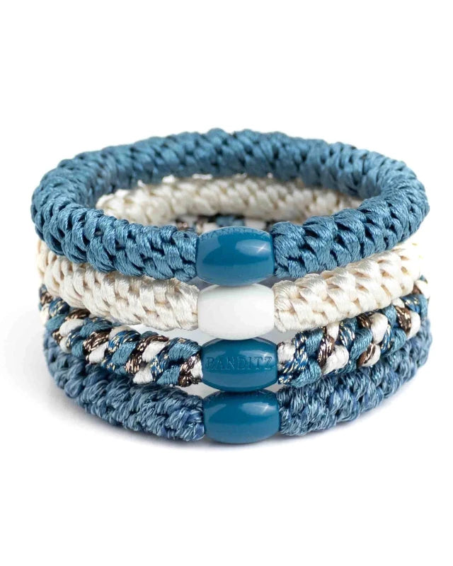 Banditz haarelastieken Combo - Aurora Denim - Staartjes en Strikjes