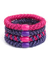 Banditz haarelastieken Combo - Fushia Violets - Staartjes en Strikjes
